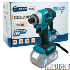 Акумуляторний імпульсний гвинтоверт PROFI-TEC PID1820BL POWERLine (006107)