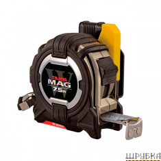 Рулетка будівельна ударостійка W-MAG 7м×25мм TAJIMA SFG3GLWM2570EB-EUR