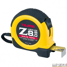 Рулетка будівельна посилена Z-Lock 8м×25мм TAJIMA ZL25-80EB-EUR
