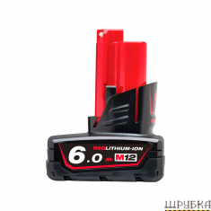 Акумулятор Li-Ion M12 B6 (6Аг) MILWAUKEE 4932451395