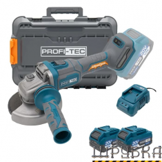Акумуляторна кутова шліфувальна машина PROFI-TEC PPGA203 (007640)