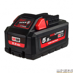 Акумуляторна батарея M18 HB5,5 Li-Ion 5,5Аг MILWAUKEE 4932464712