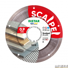 Круг алмазний вiдрiзний 1A1R 100x0.9x5x22,23 DISTAR Scalpel