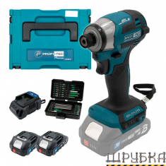 Акумуляторний імпульсний гвинтоверт PROFI-TEC PID1820BL POWERLine (007224)
